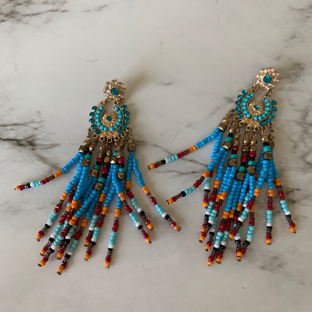 Aztec earrings